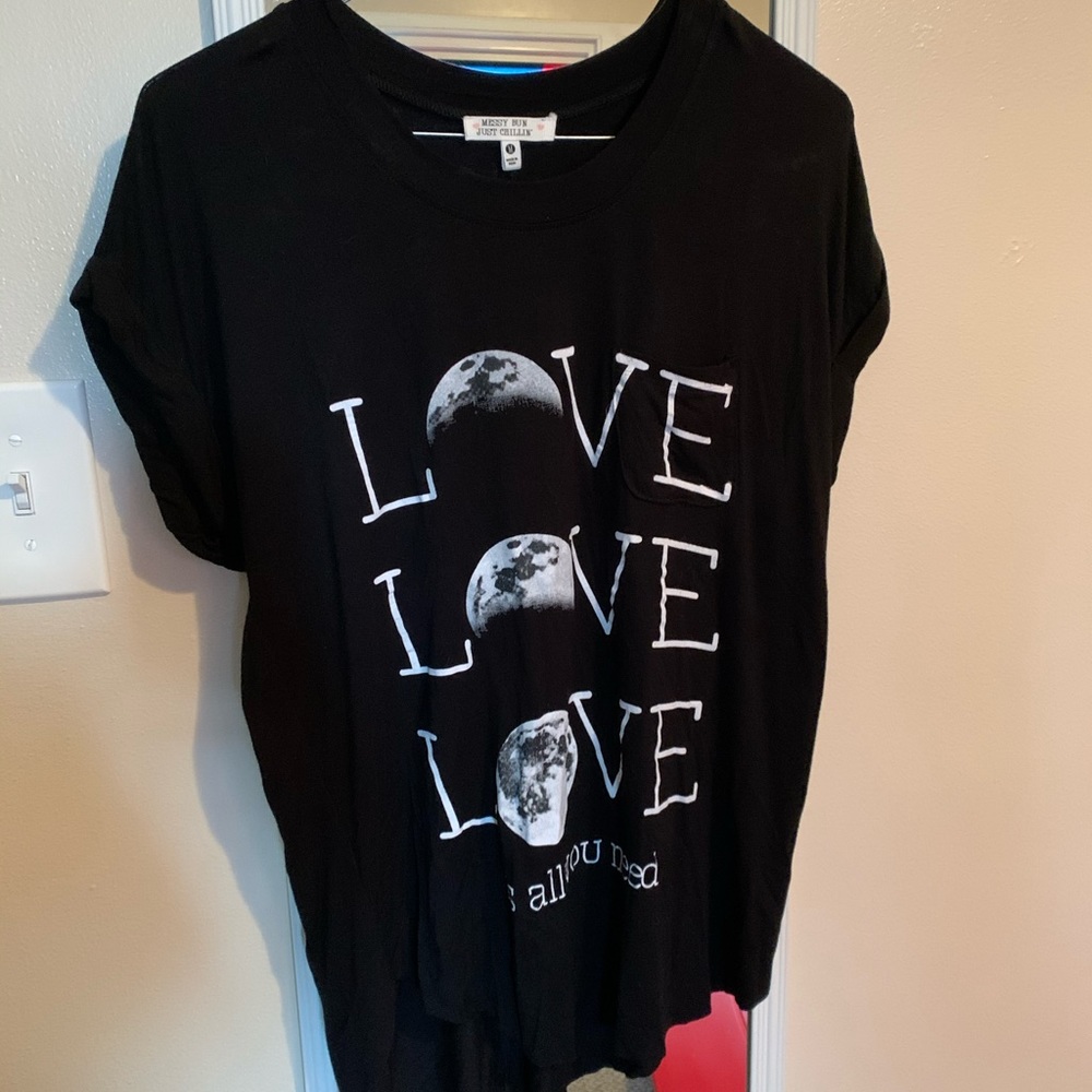 “Love is all you need” tee. Size M.